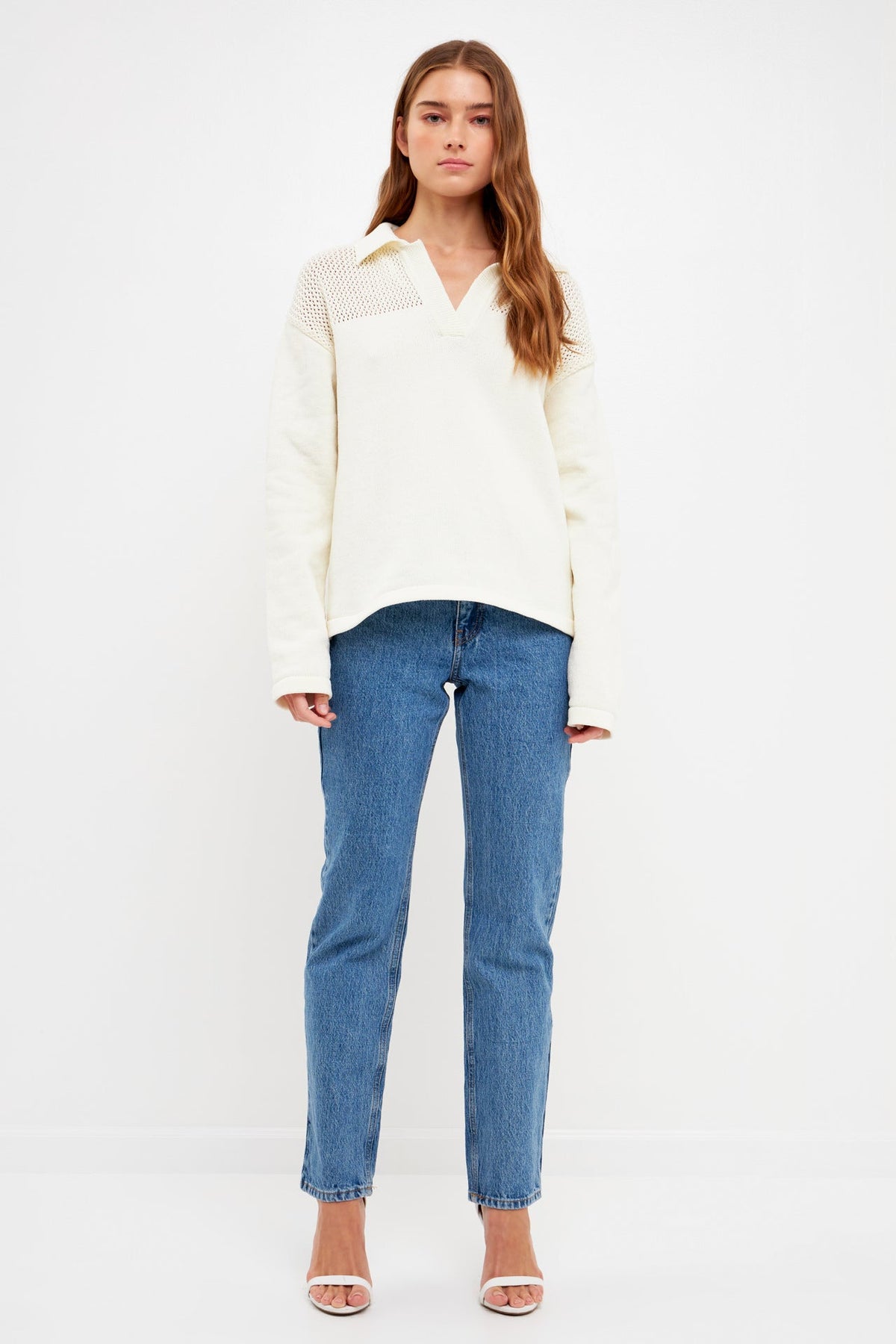 ENGLISH FACTORY - Chenille Sweatshirt - SWEATERS & KNITS available at Objectrare