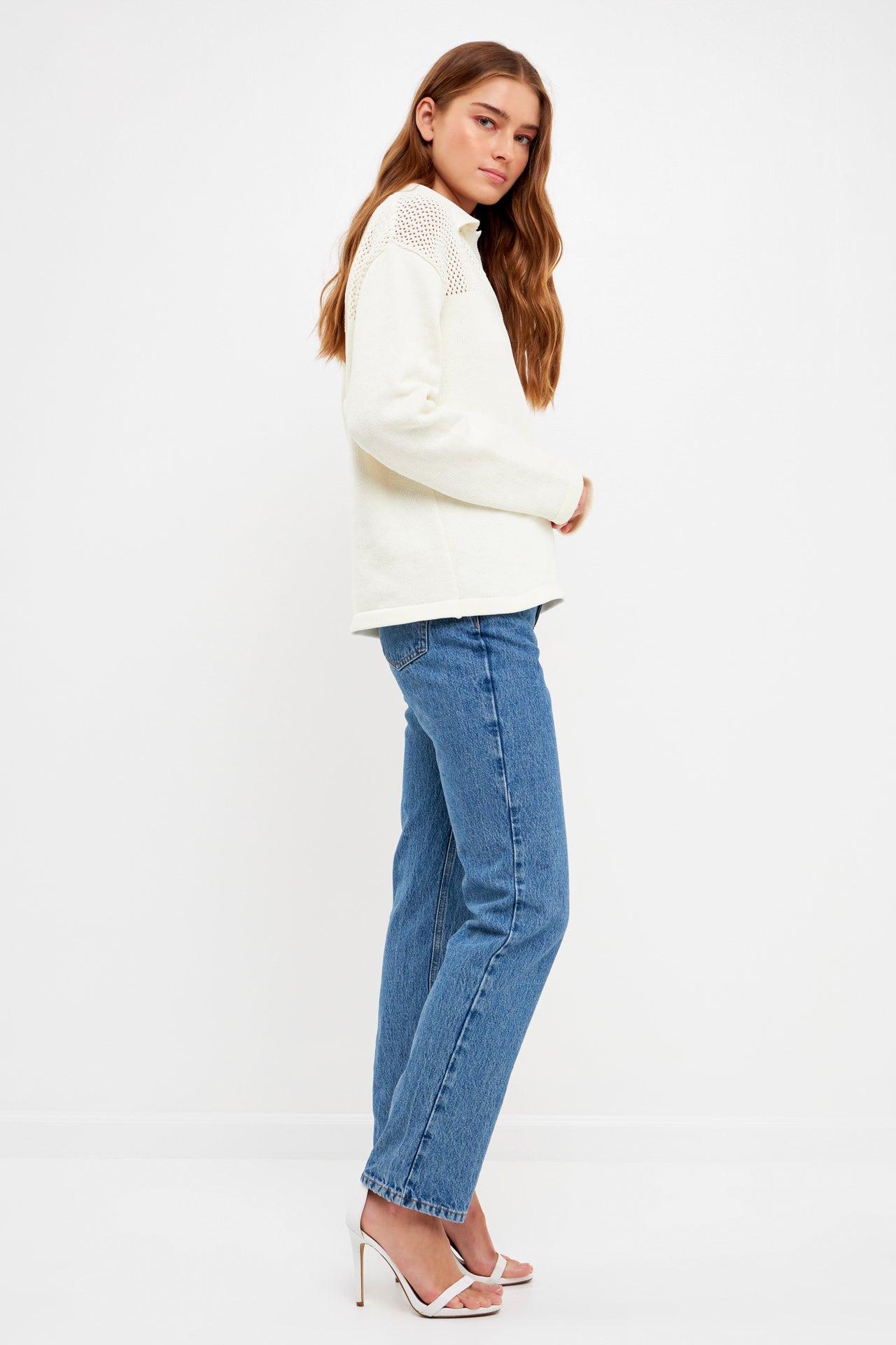 ENGLISH FACTORY - Chenille Sweatshirt - SWEATERS & KNITS available at Objectrare