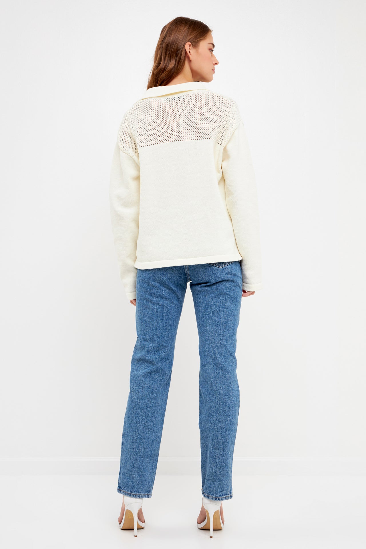 ENGLISH FACTORY - Chenille Sweatshirt - SWEATERS & KNITS available at Objectrare