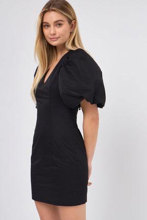 ENDLESS ROSE - Back Schrunchie Mini Dress - DRESSES available at Objectrare