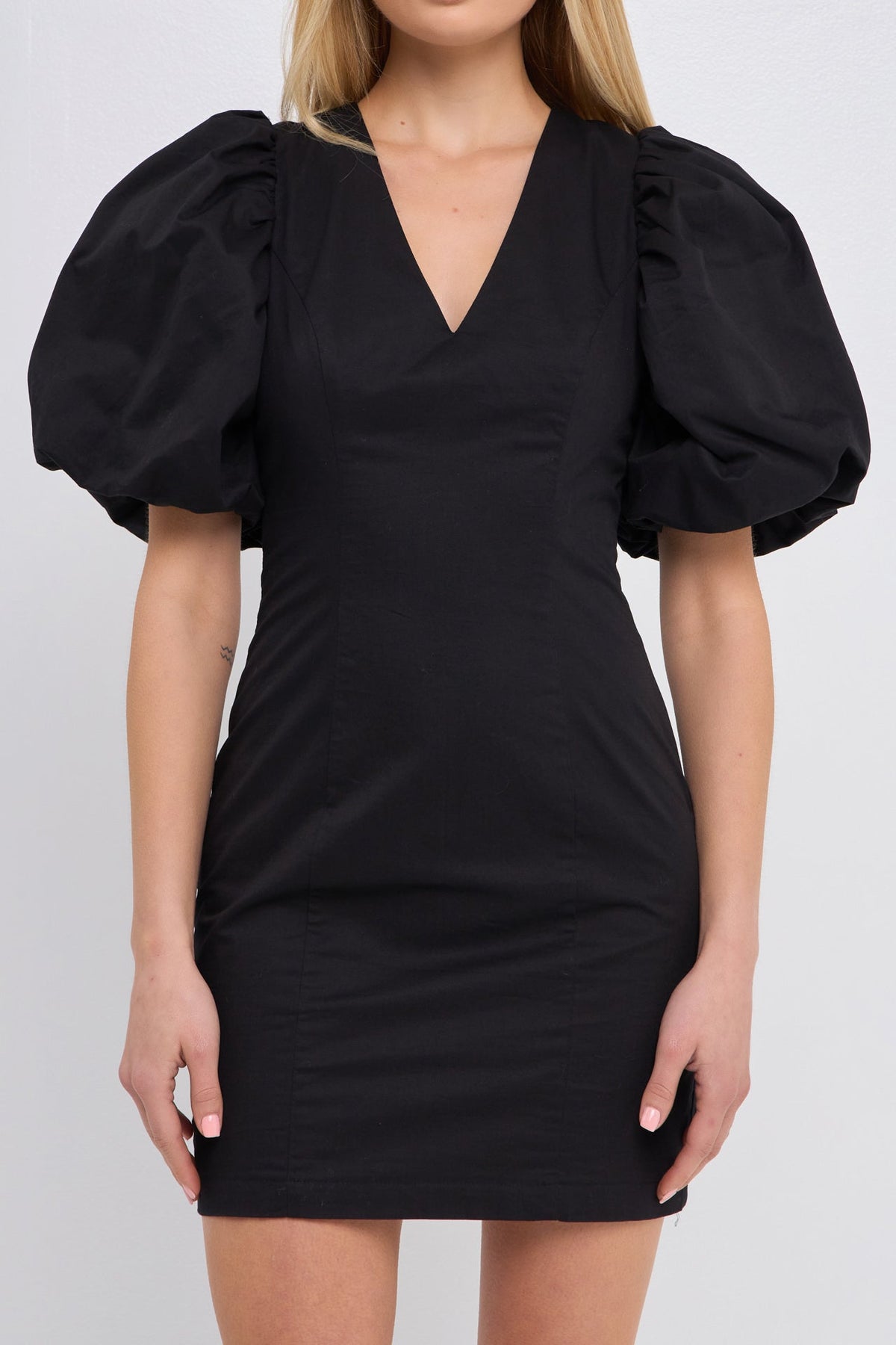 ENDLESS ROSE - Back Schrunchie Mini Dress - DRESSES available at Objectrare