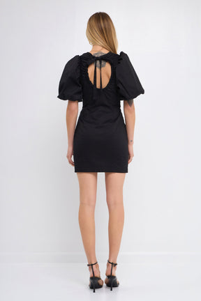 ENDLESS ROSE - Back Schrunchie Mini Dress - DRESSES available at Objectrare