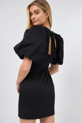 ENDLESS ROSE - Back Schrunchie Mini Dress - DRESSES available at Objectrare