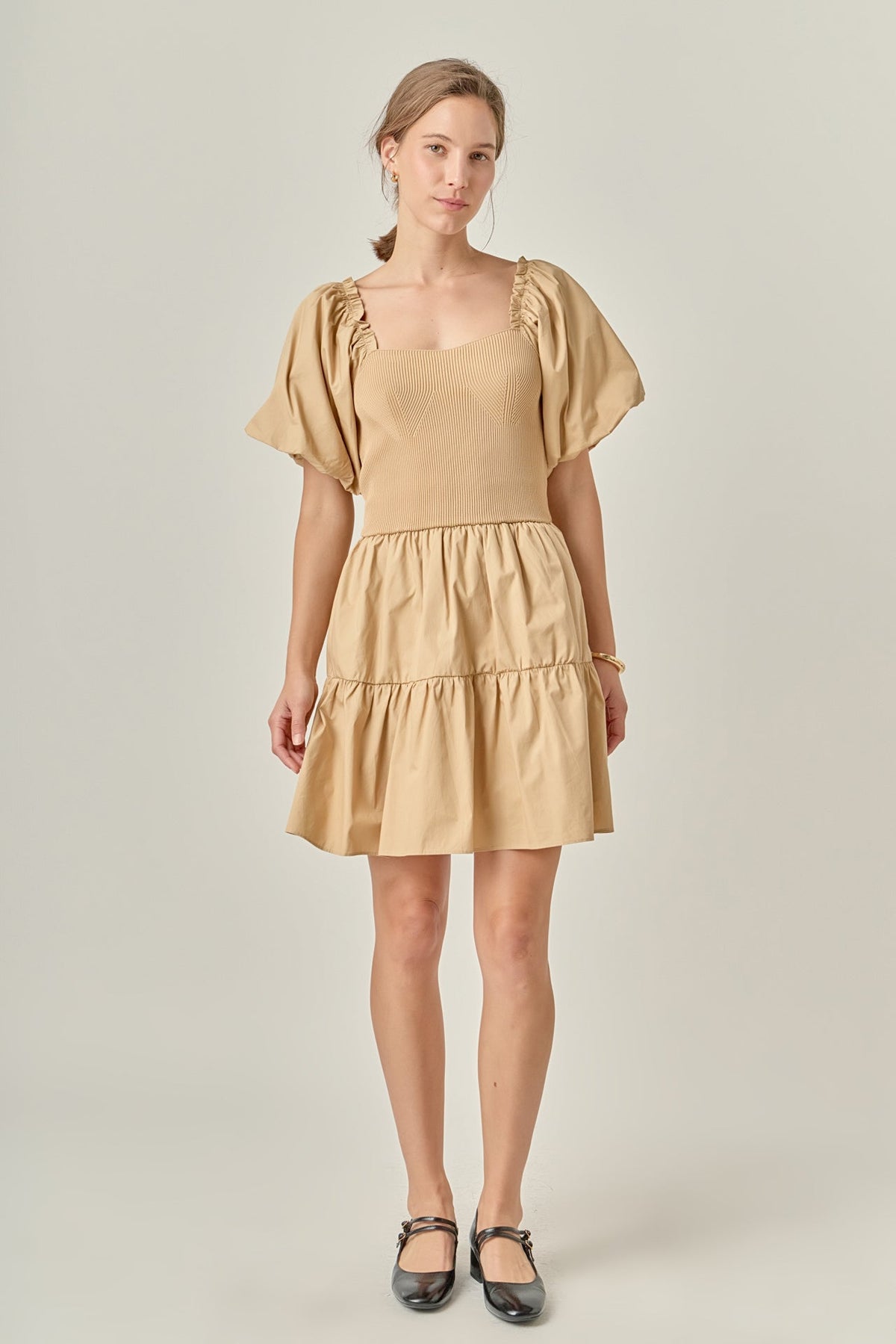 ENGLISH FACTORY - Mix-Media Mini Dress with Corset Detail - DRESSES available at Objectrare