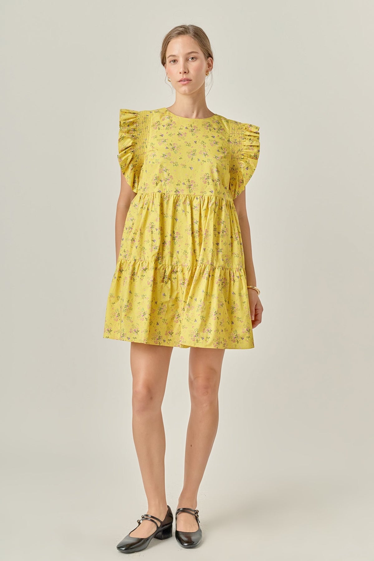 ENGLISH FACTORY - Floral Mini Dress with Smocking detail - DRESSES available at Objectrare