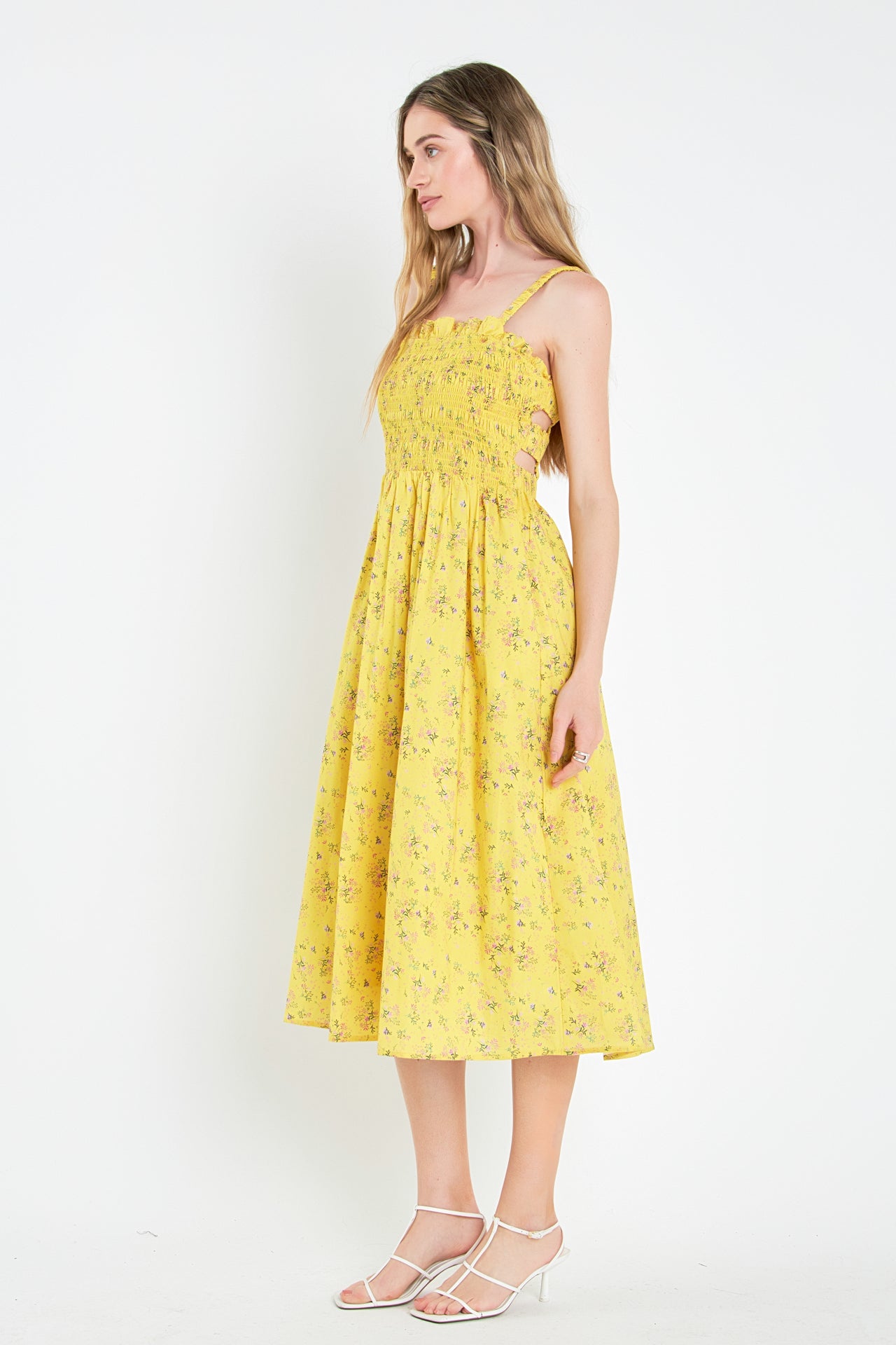 ENGLISH FACTORY - Floral Print Smocked Dress - DRESSES available at Objectrare