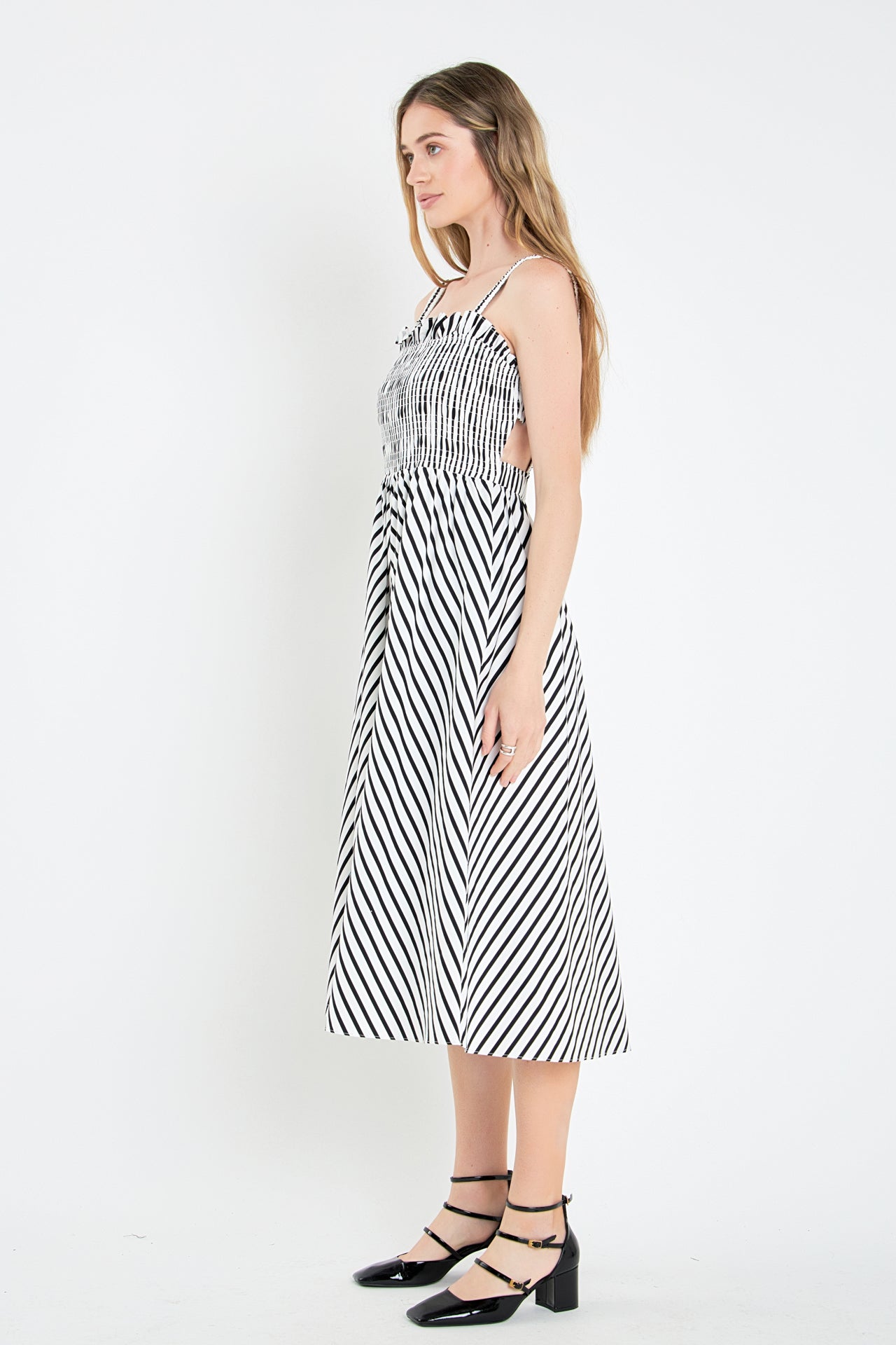 ENGLISH FACTORY - Striped Smocked Dress - DRESSES available at Objectrare