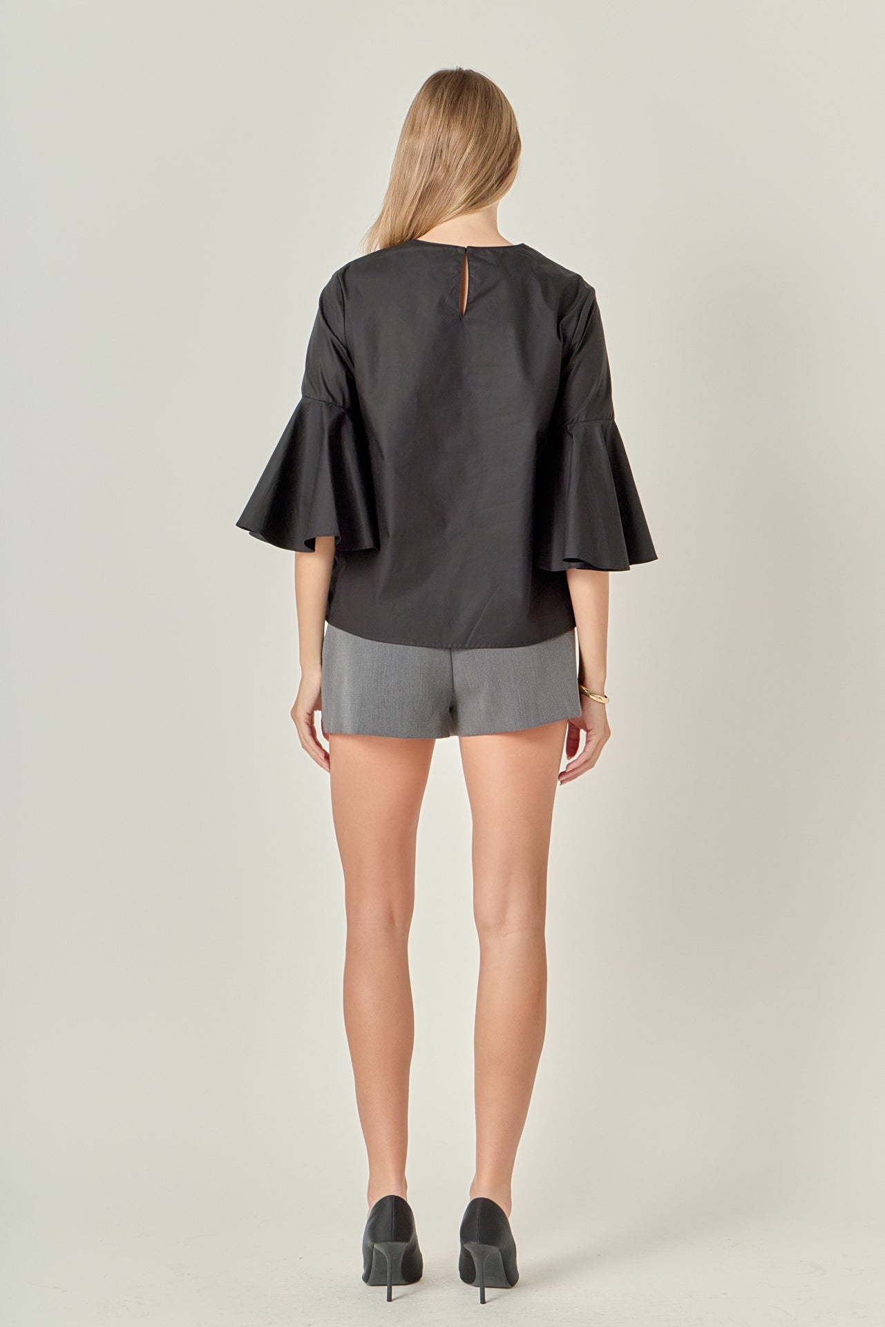 ENGLISH FACTORY - Ruffled Cotton Blend Top - TOPS available at Objectrare