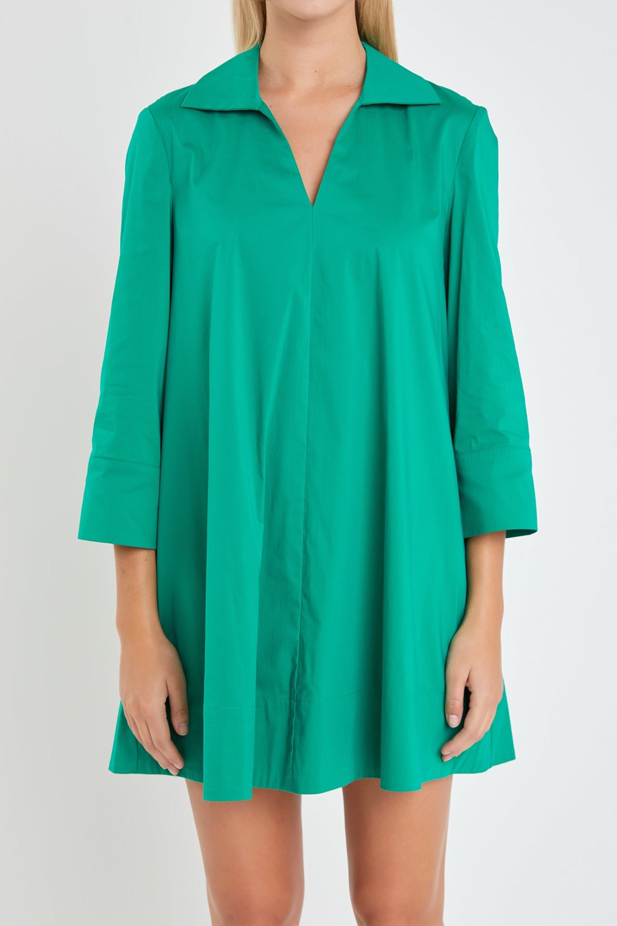 ENGLISH FACTORY - English Factory - A-Line Kaftan Collar Dress - DRESSES available at Objectrare