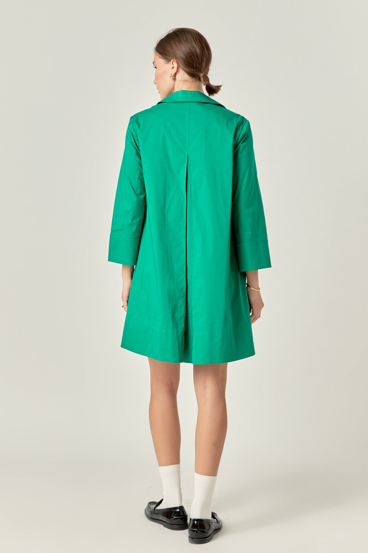 ENGLISH FACTORY - A-Line Kaftan Collar Dress - DRESSES available at Objectrare