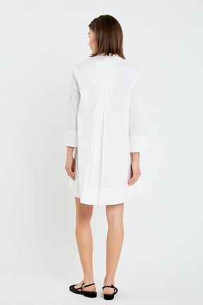 ENGLISH FACTORY - English Factory - A-Line Kaftan Collar Dress - DRESSES available at Objectrare