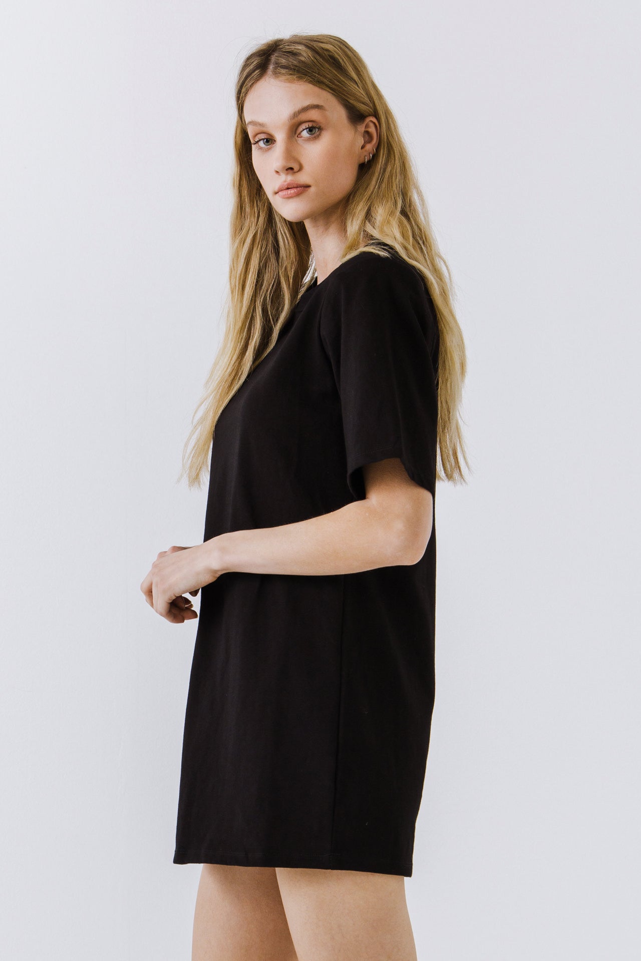 ENDLESS ROSE - Shoulder Pad T-Shirt Dress - DRESSES available at Objectrare