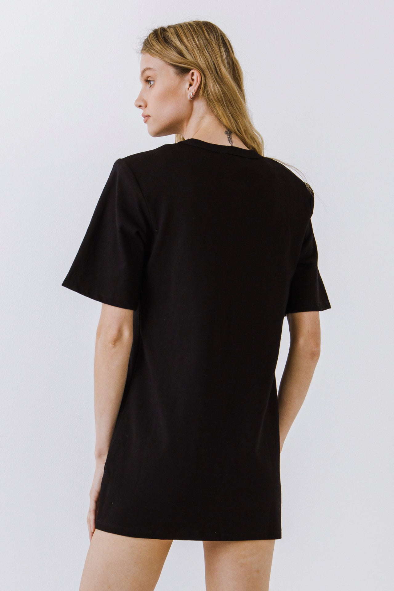 ENDLESS ROSE - Shoulder Pad T-Shirt Dress - DRESSES available at Objectrare