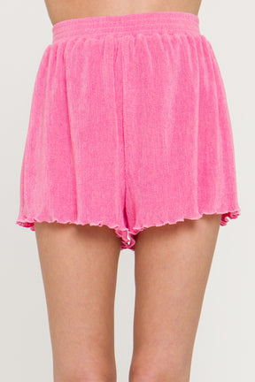 MARSY - Pleated Shorts - SHORTS available at Objectrare