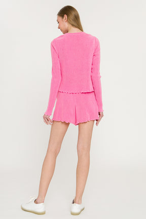 MARSY - Pleated Shorts - SHORTS available at Objectrare