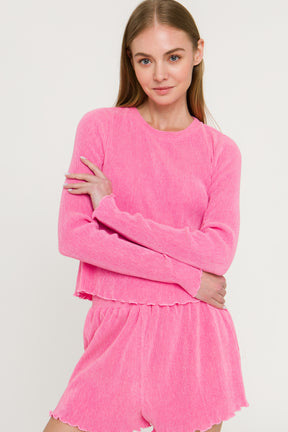 MARSY - Pleated Shorts - SHORTS available at Objectrare