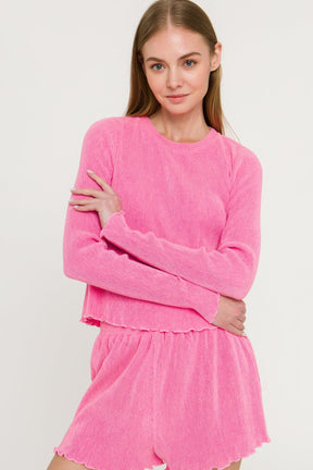 MARSY - Pleated Shorts - SHORTS available at Objectrare