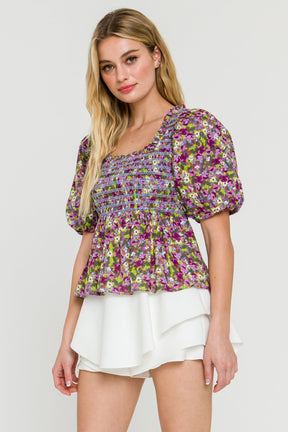 ENGLISH FACTORY - WOMEN WOVEN SQUARE NECK BLOUSE - TOPS available at Objectrare