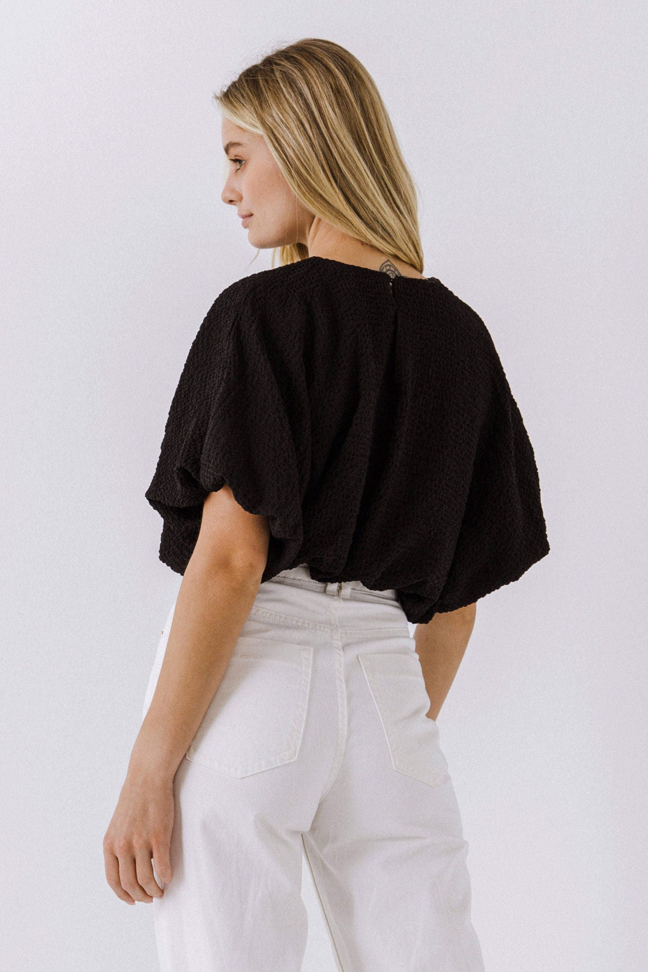 ENDLESS ROSE - Endless Rose - Voluminous Cropped Top - TOPS available at Objectrare