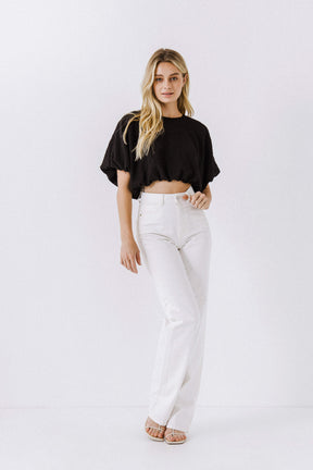 LA'VEN - Voluminous Cropped Top - TOPS available at Objectrare