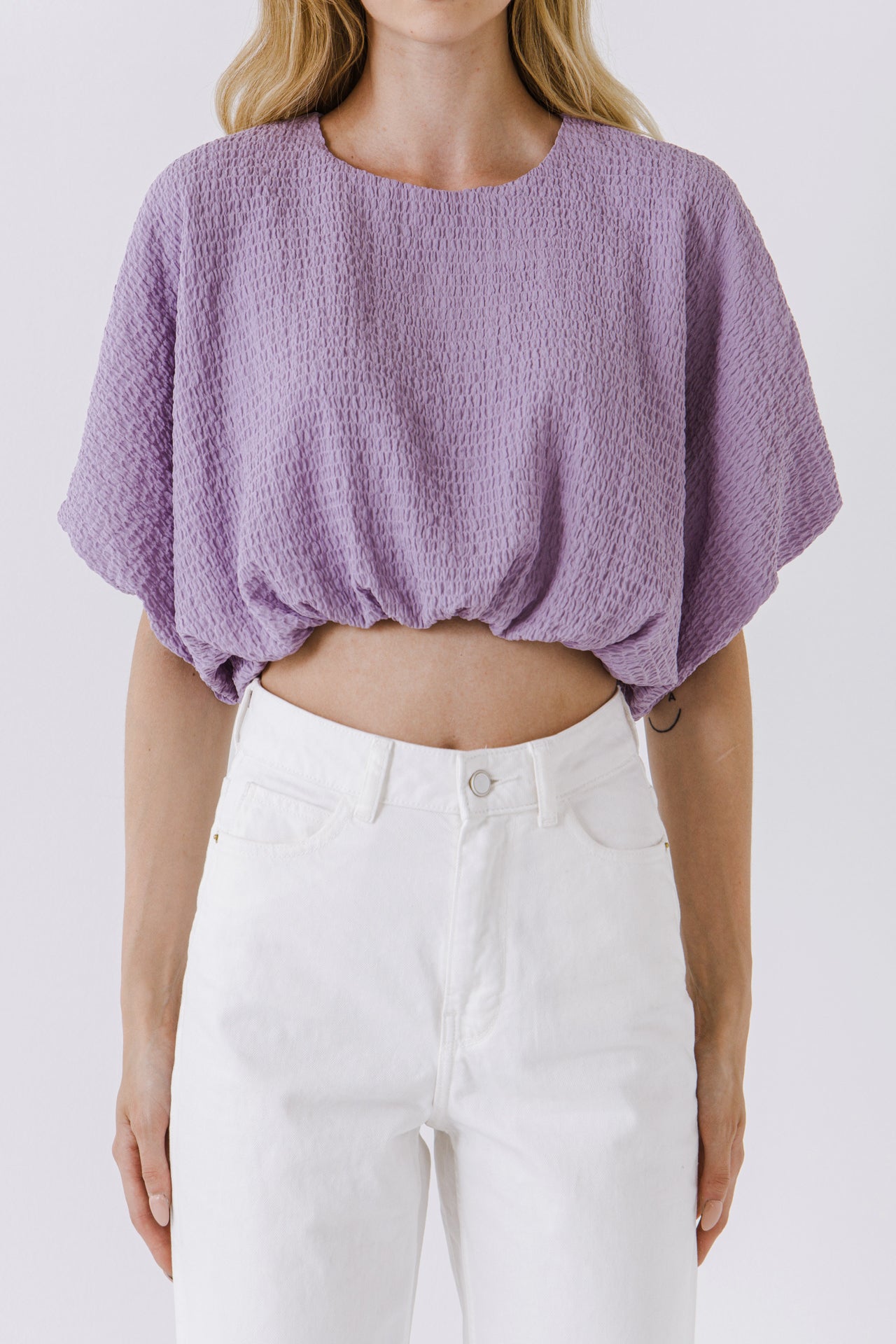 ENDLESS ROSE - Endless Rose - Voluminous Cropped Top - TOPS available at Objectrare