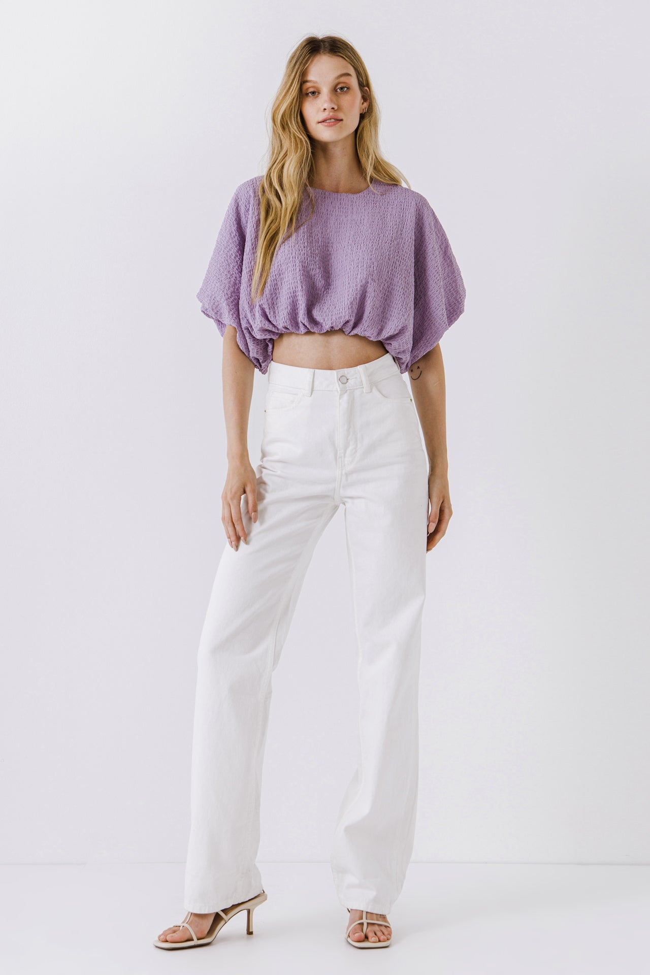 ENDLESS ROSE - Endless Rose - Voluminous Cropped Top - TOPS available at Objectrare