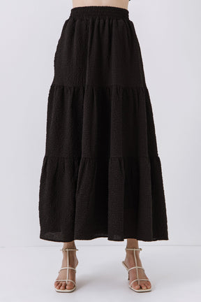 LA'VEN - Tiered Maxi Skirt - SKIRTS available at Objectrare