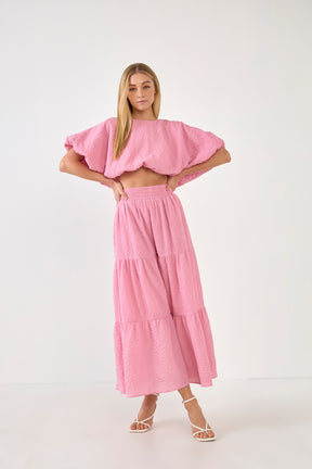 Tiered Maxi Skirt