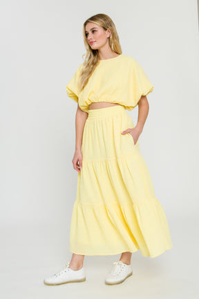 LA'VEN - Tiered Maxi Skirt - SKIRTS available at Objectrare