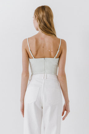 ENDLESS ROSE - Deep V-Neck Bodysuit - TOPS available at Objectrare