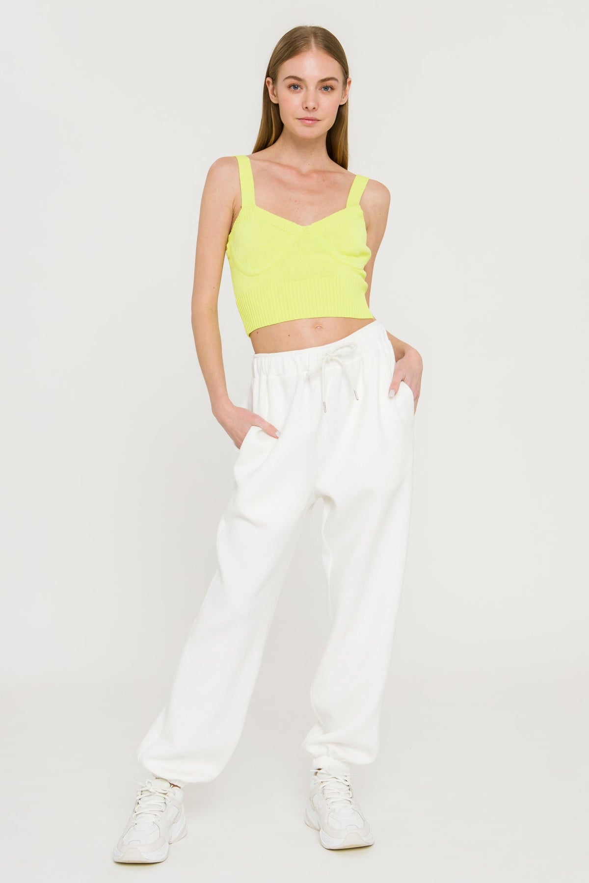 ENDLESS ROSE - Ribbed Crop Top - SWEATERS & KNITS available at Objectrare