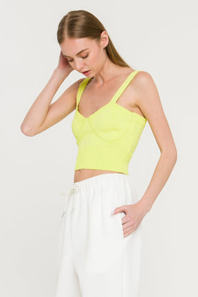 ENDLESS ROSE - Ribbed Crop Top - SWEATERS & KNITS available at Objectrare
