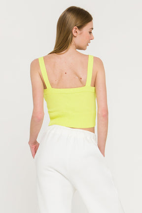 ENDLESS ROSE - Ribbed Crop Top - SWEATERS & KNITS available at Objectrare