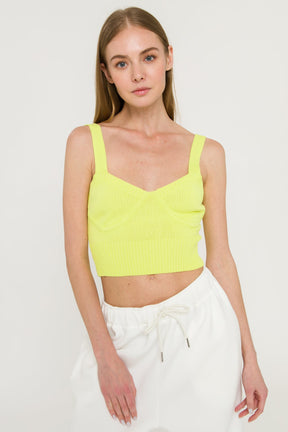 ENDLESS ROSE - Ribbed Crop Top - SWEATERS & KNITS available at Objectrare