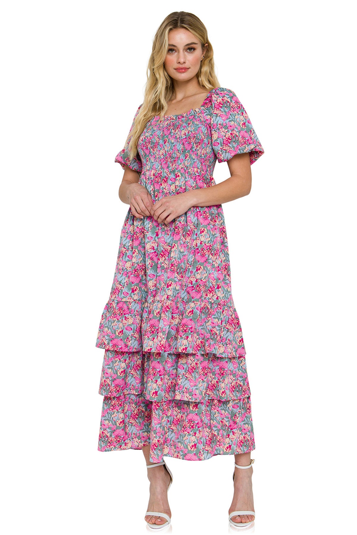 FREE THE ROSES - Floral Print Maxi Dress - DRESSES available at Objectrare