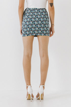 ENDLESS ROSE - Floral Ruffled Skirt - SKIRTS available at Objectrare