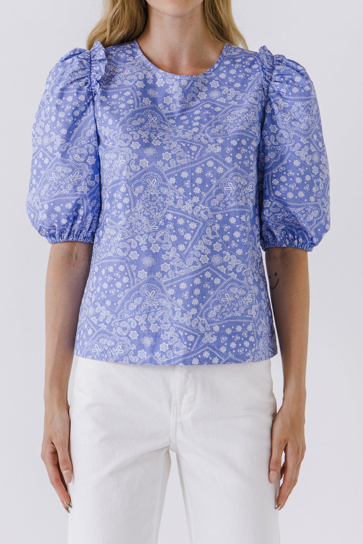 ENGLISH FACTORY - Women Woven Paisley Blouse - TOPS available at Objectrare