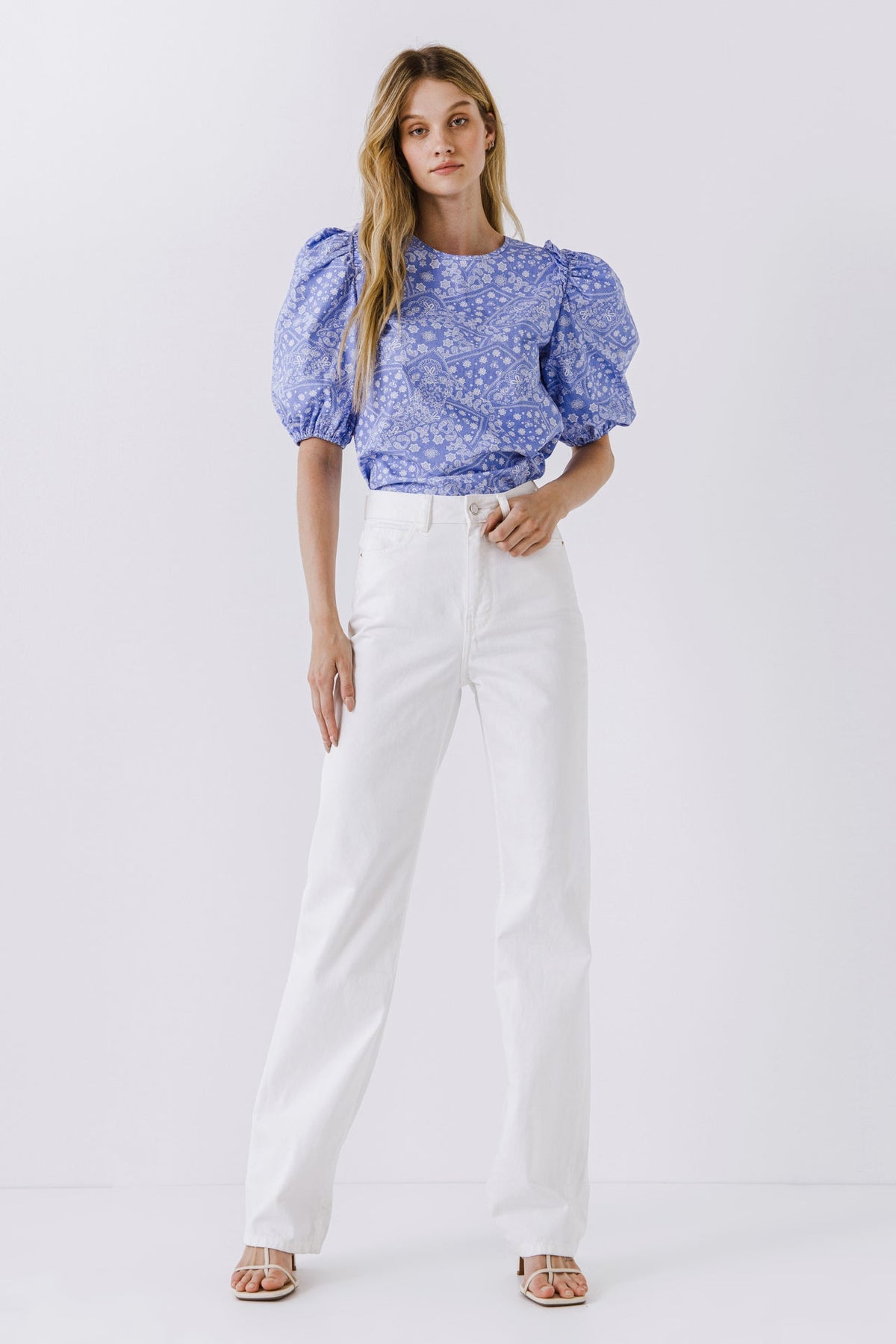 Women Woven Paisley Blouse