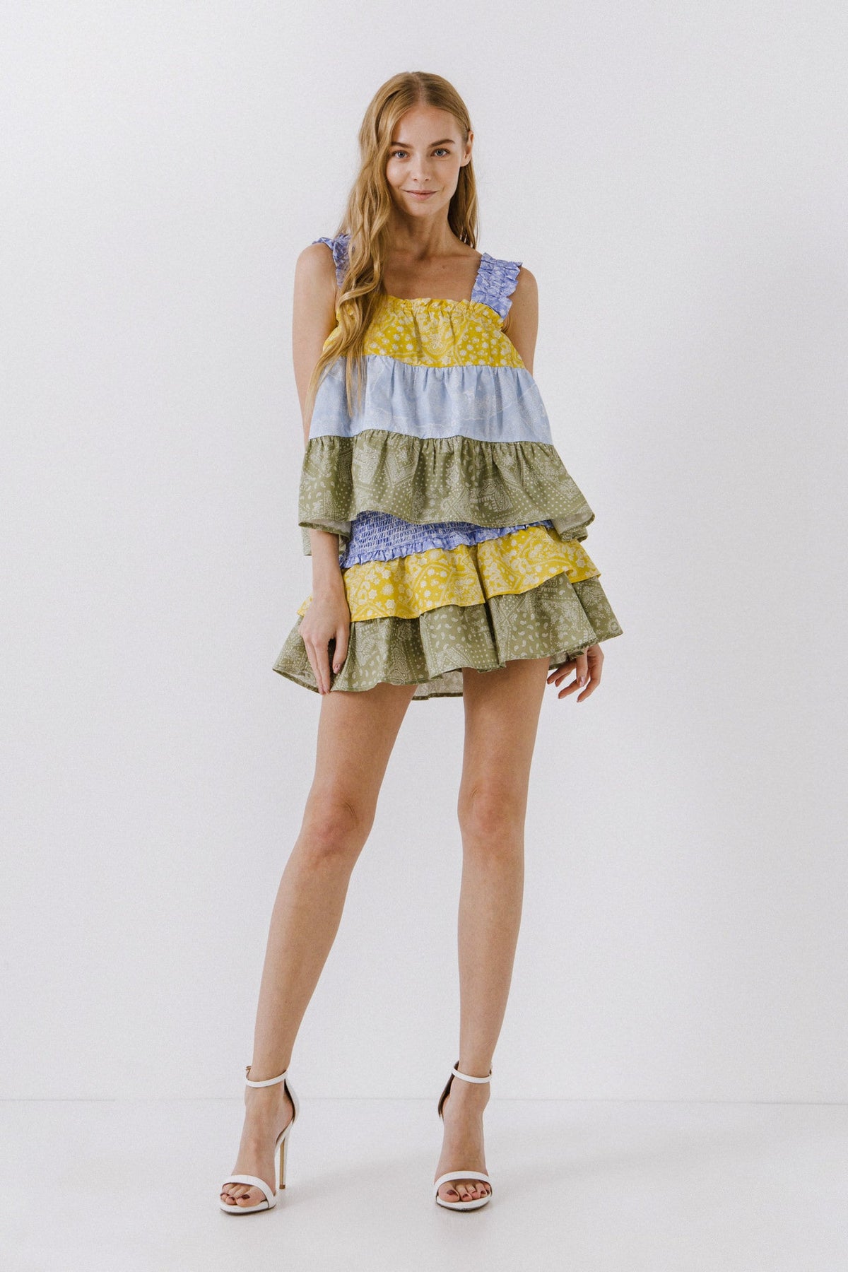 ENGLISH FACTORY - Colorblock Paisley Top - TOPS available at Objectrare