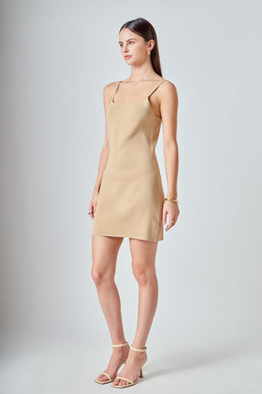 ENDLESS ROSE - Fitted Knit Mini Dress - DRESSES available at Objectrare