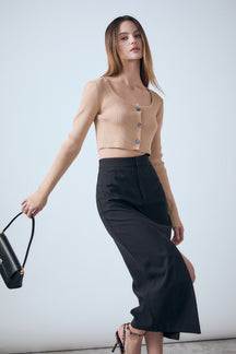 ENDLESS ROSE - Cropped Knit Cardigan - SWEATERS & KNITS available at Objectrare