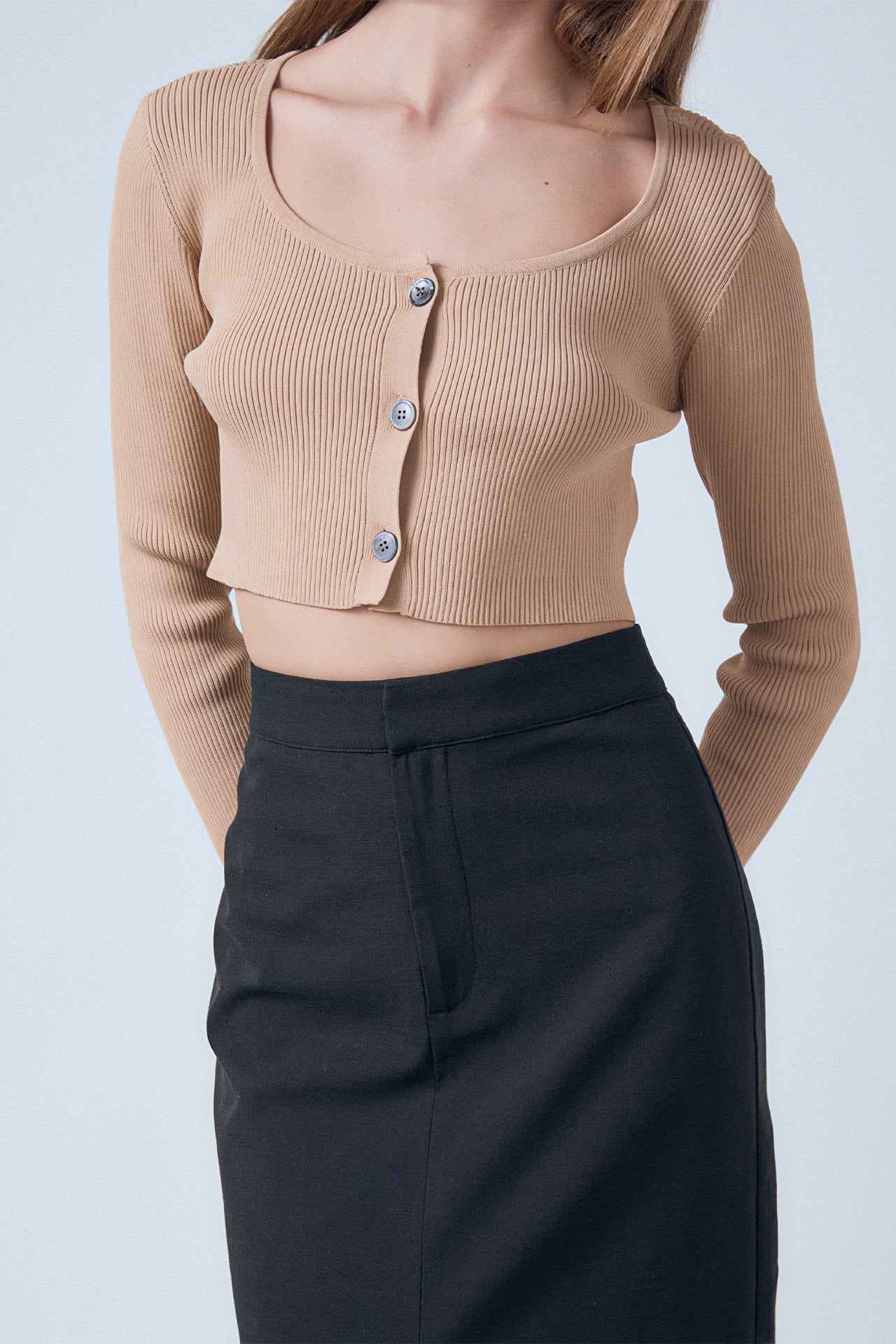 ENDLESS ROSE - Cropped Knit Cardigan - SWEATERS & KNITS available at Objectrare