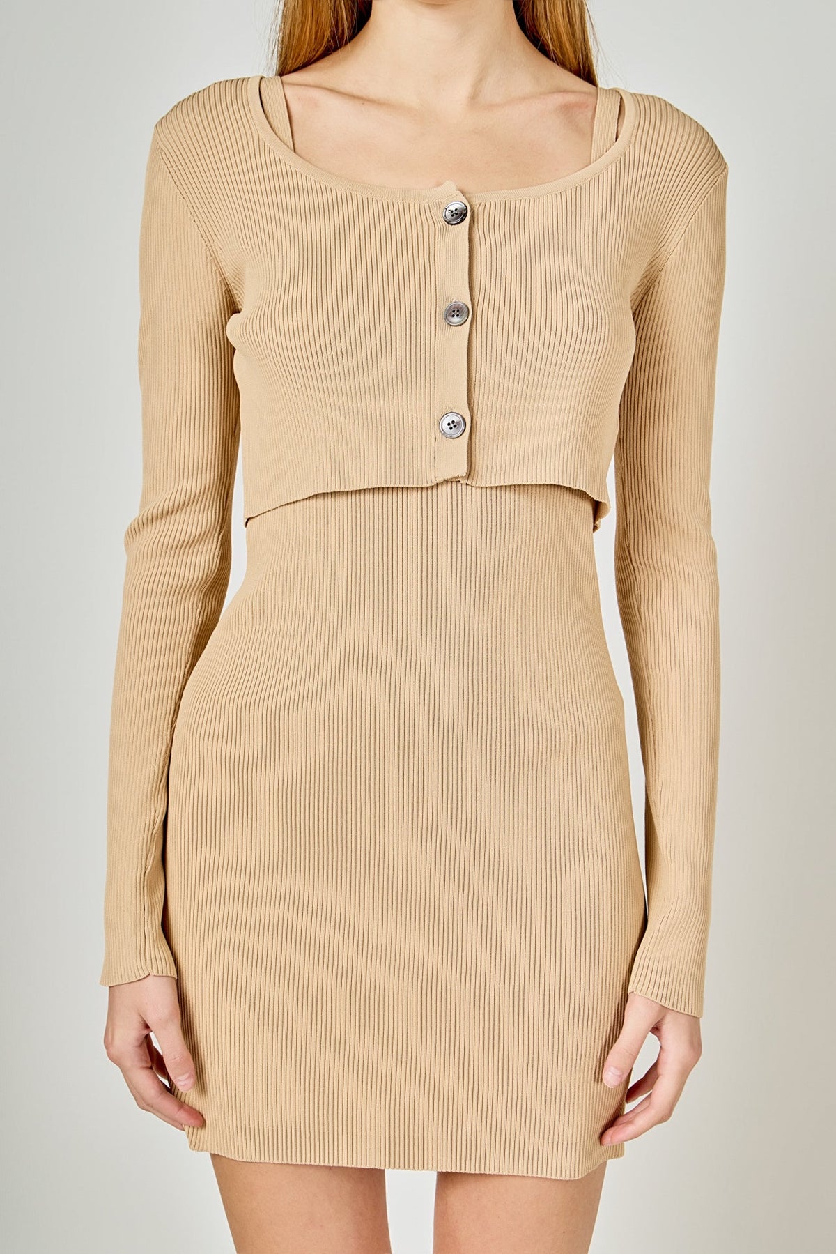 ENDLESS ROSE - Cropped Knit Cardigan - SWEATERS & KNITS available at Objectrare