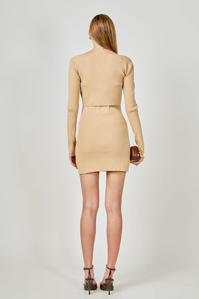 ENDLESS ROSE - Cropped Knit Cardigan - SWEATERS & KNITS available at Objectrare