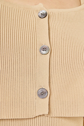 ENDLESS ROSE - Cropped Knit Cardigan - SWEATERS & KNITS available at Objectrare