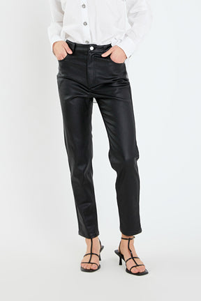 ENGLISH FACTORY - Coated Skinny Jean - JEANS available at Objectrare