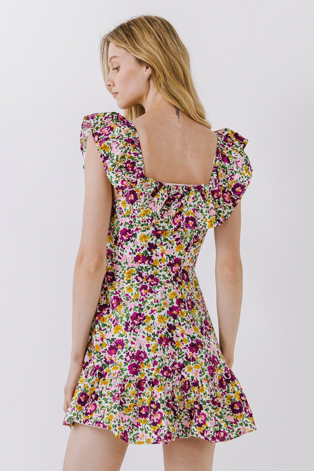 ENDLESS ROSE - Endless Rose - Floral Print Ruffled Dress - DRESSES available at Objectrare