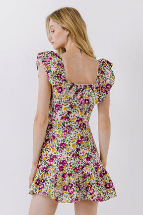 ENDLESS ROSE - Endless Rose - Floral Print Ruffled Dress - DRESSES available at Objectrare