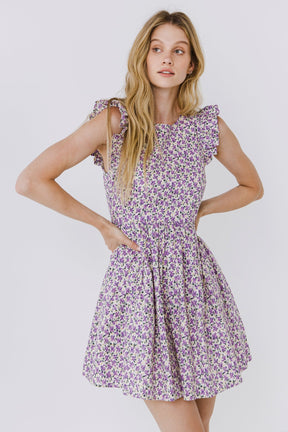 ENGLISH FACTORY - Floral Print Mini Dress - DRESSES available at Objectrare