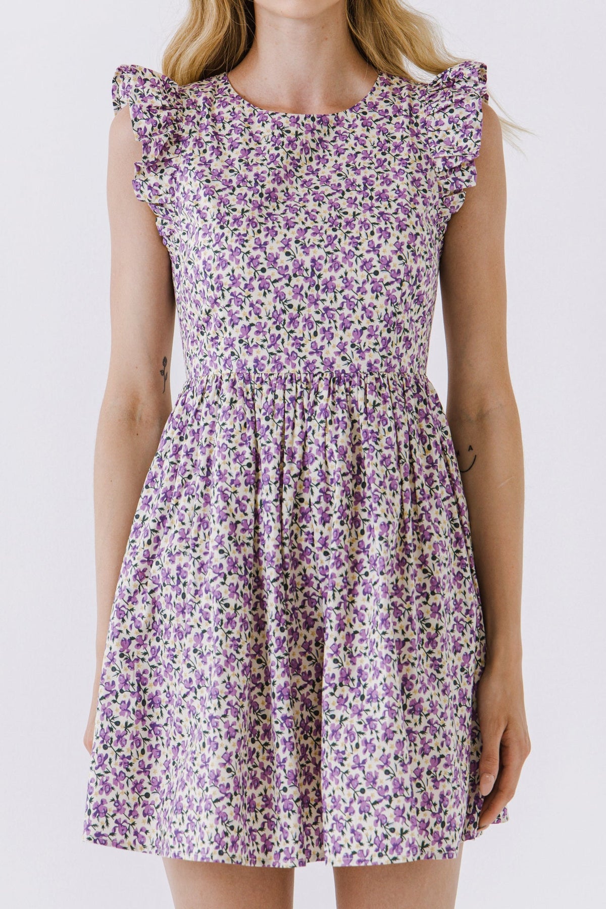 ENGLISH FACTORY - Floral Print Mini Dress - DRESSES available at Objectrare